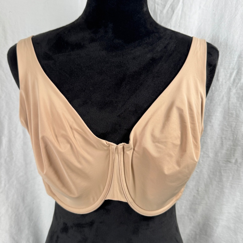 Women's ThirdLove 24/7 Classic Uplift Plunge Bra 38F Tan Nude Microfiber